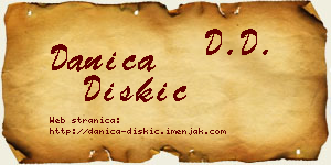 Danica Diskić vizit kartica